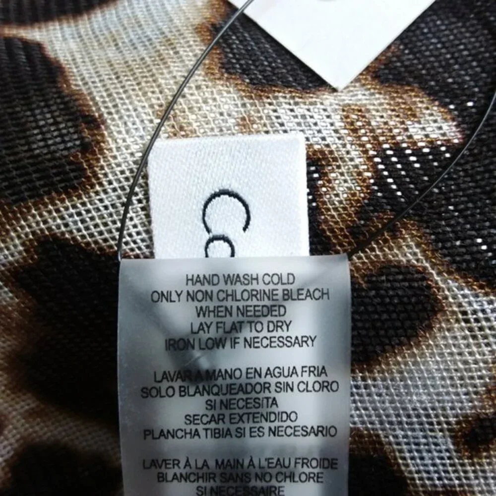 Calvin Klein Leopard Print Scarf